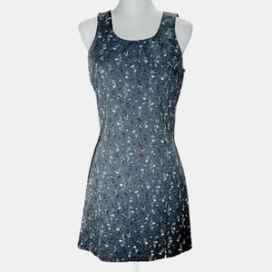 Vintage Y2K No Boundaries Floral Mini Dress | Muted Gray Coquette Soft Girl